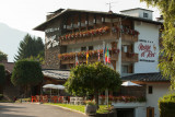 Hotel facade in summer