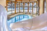 Inside pool