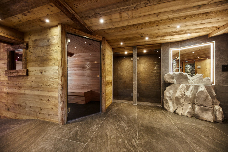 Spa - Sauna - © Hôtel Neige et Roc Spa - Sauna