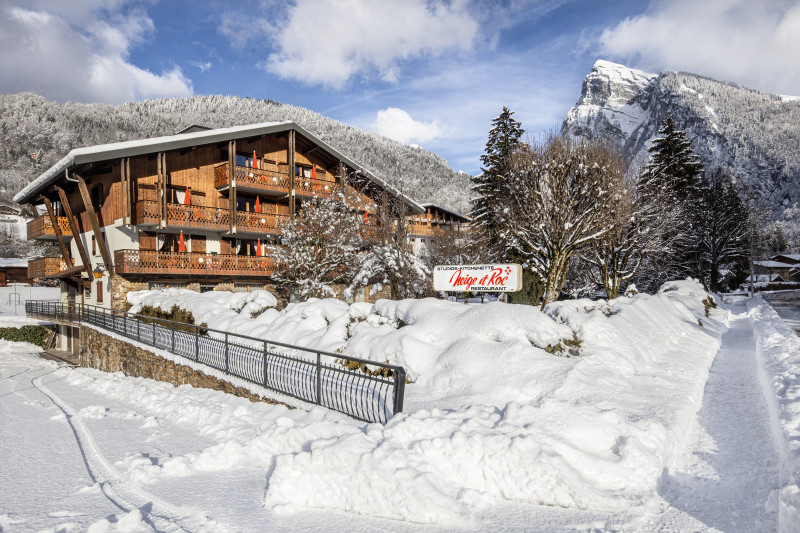 Façade résidence Neige et Roc hiver