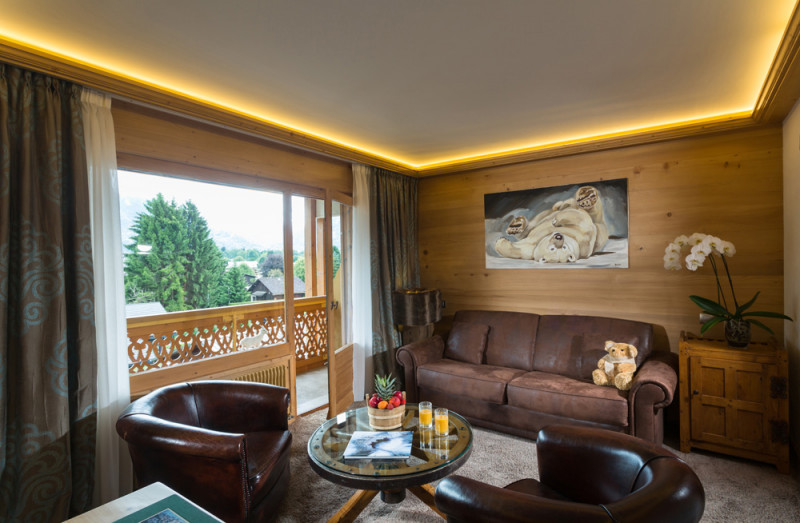 Salon suite luxe - © Hôtel Neige et Roc Salon suite luxe