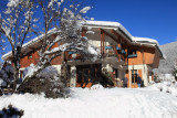 vue villa en hiver