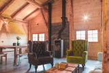 Photo of the living room of Chalet Mont Plaisir, a peaceful refuge in the mountain pastures of Samoëns, Haute Savoie, ideal starting point for hiking