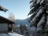 Outside in winter
