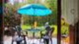 Ground floor at the edge of the woods, garden, terrace, town center_Samoëns