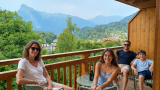 Vue montagne depuis le balcon