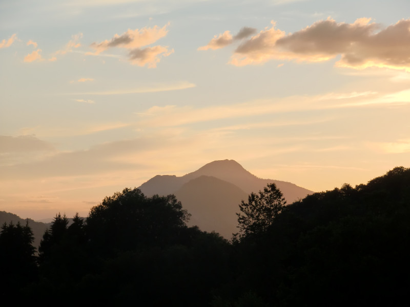 Vue coucher du soleil