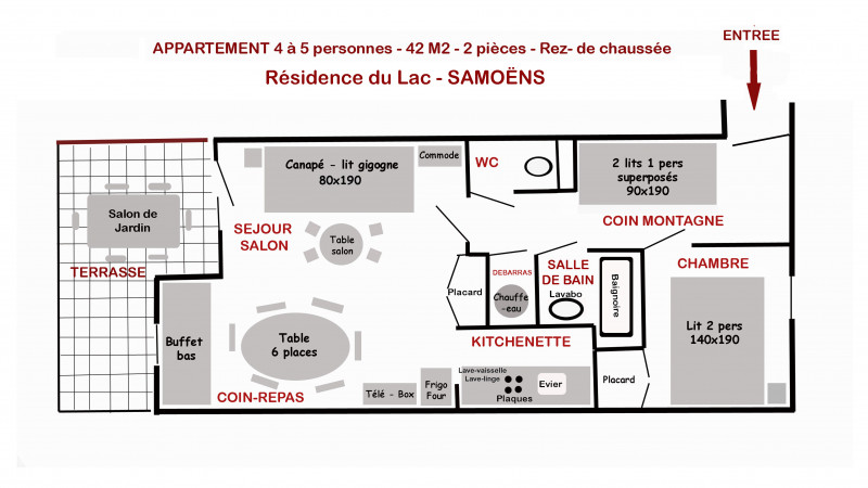 Plan appartement 2 pièces - © AMarie HEINRICH Plan appartement 2 pièces
