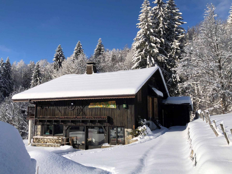 Chalet exterieur hiver