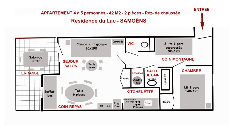Plan appartement 2 pièces